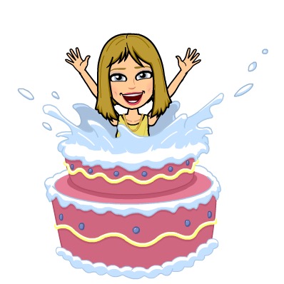 Bitmoji Happy Birthday, Cake, Surprise