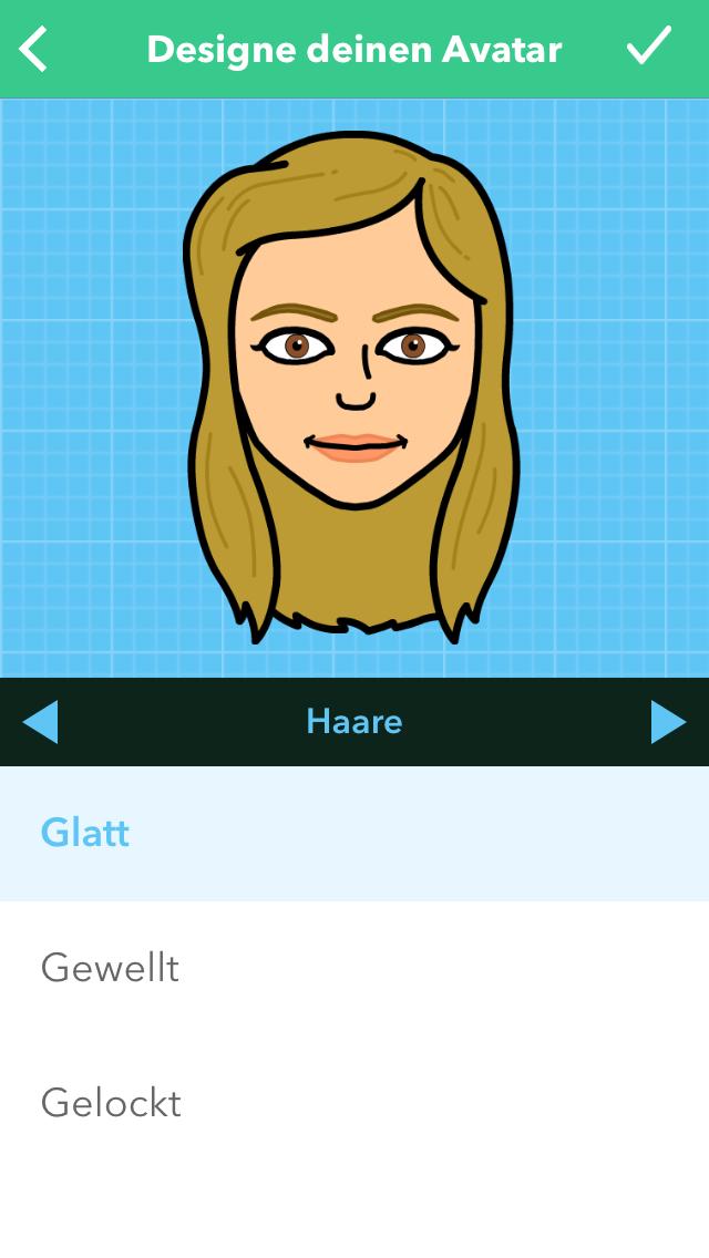 Bitmoji Creation hair