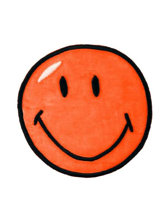 Mono-Quick Applikation Smiley® Organza orange, Größe: 12 cm Ø