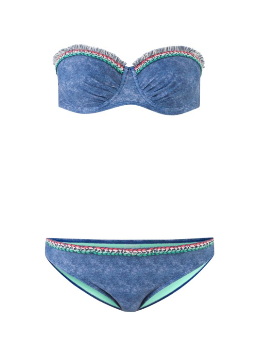 Bügel-Bikini in blau für Damen
