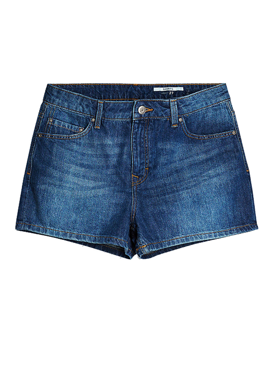 Esprit Denim-Shorts aus 100% Denim für Damen Blue Dark Washed