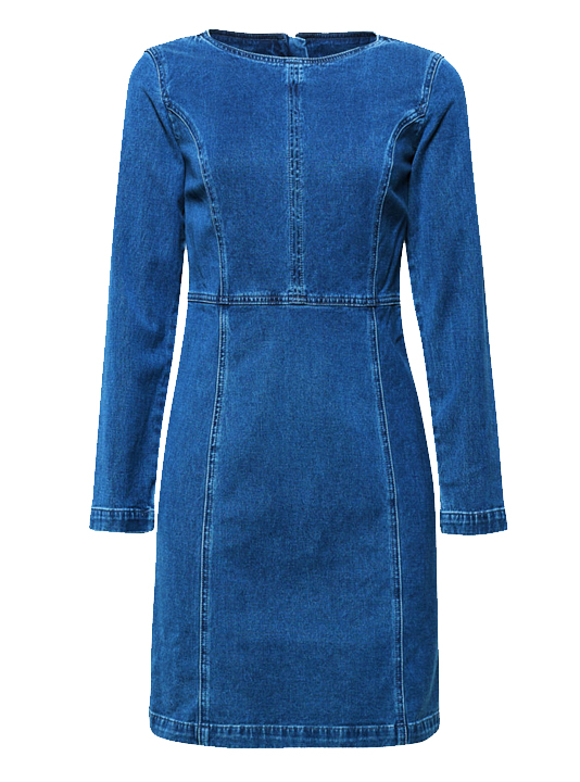 Esprit Jeans-Kleid aus Baumwoll-Stretch für Damen Blue Medium Washed