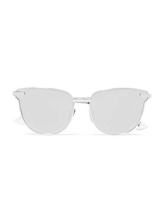 Le Specs - Pharaoh Cat-eye Silver-plated Mirrored Sunglasses