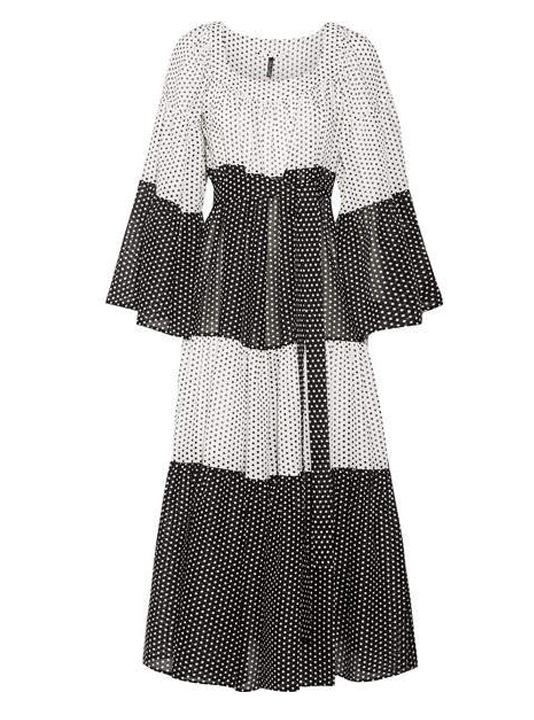 Lisa Marie Fernandez - Tiered Polka-dot Cotton-voile Maxi Dress - White