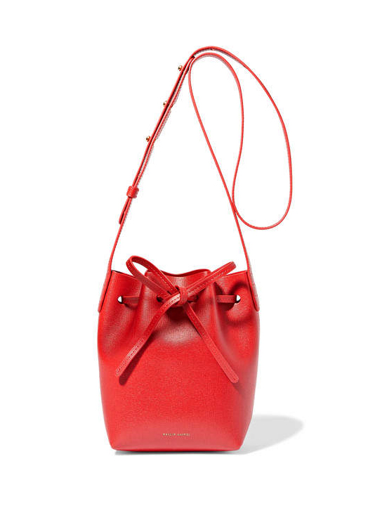 Mansur Gavriel - Mini Mini Textured-leather Bucket Bag