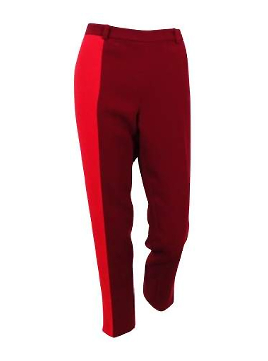 Tommy Hilfiger Women's Chiffon Color Block Cropped Pants